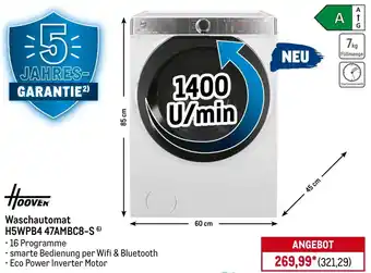 METRO Hoover Waschautomat H5WPB4 47AMBC8-S Angebot