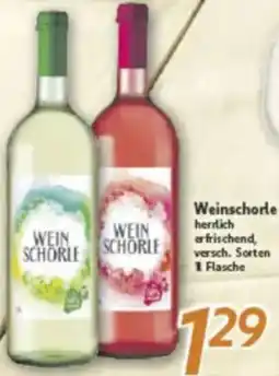 inkoop Weinschorle Angebot