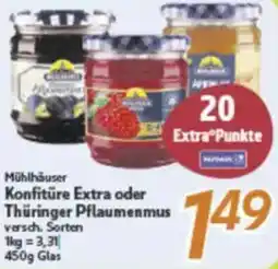 inkoop Mühlhäuser Konfitüre Extra oder Thüringer Pflaumenmus Angebot