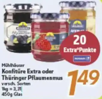 inkoop Mühlhäuser Konfitüre Extra oder Thüringer Pflaumenmus Angebot