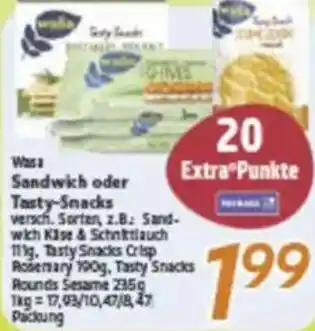 inkoop Wasa Sandwich oder Tasty-Snacks Angebot