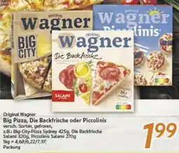 inkoop Original Wagner Big Pizza, Die Backfrische oder Piccolinis Angebot