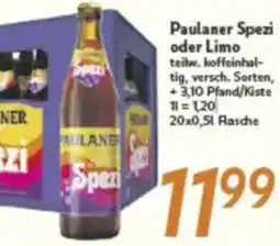 inkoop Paulaner Spezi oder Limo Angebot