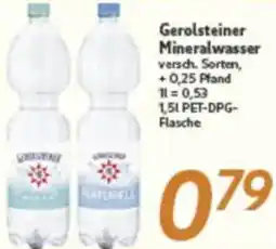 inkoop Gerolsteiner Mineralwasser Angebot