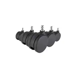 Netto Marken-Discount hjh OFFICE Stuhlrollen 5x ROLO No-Noise 11mm/75mm Metall, Kunststoff Angebot
