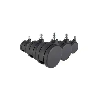 Netto Marken-Discount hjh OFFICE Stuhlrollen 5x ROLO No-Noise 11mm/75mm Metall, Kunststoff Angebot