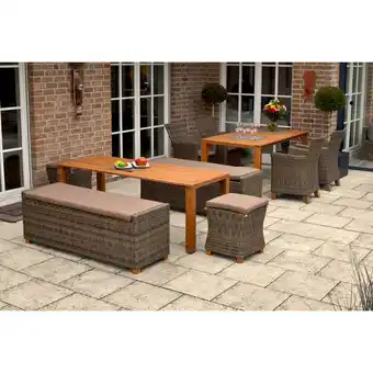 Netto Marken-Discount Merxx Toskana Set 9tlg. Flex-Ausziehtisch Angebot