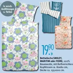 Trends Möbel Bettwäsche SMILEY, MARITIM oder FIORE Angebot