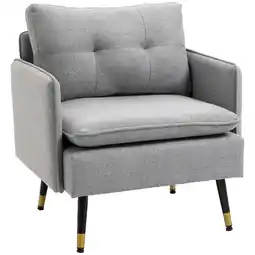 Netto Marken-Discount HOMCOM Sofa Leinen (100% Polyester), Schaumstoff, Stahl Angebot