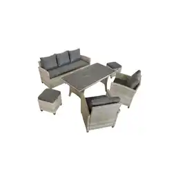 Netto Marken-Discount bellavista - Home & Garden Dining Lounge Prato II - grau melliert Angebot