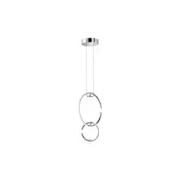 Netto Marken-Discount LED Hängeleuchte, 2 flammig, Ringe, neutralweiß, H 230cm Angebot