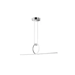 Netto Marken-Discount LED Pendelleuchte, chrom, L 112,5 cm Angebot