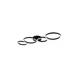 Netto Marken-Discount LED Deckenleuchte, Ring-Design, schwarz matt, L 88,5 cm Angebot