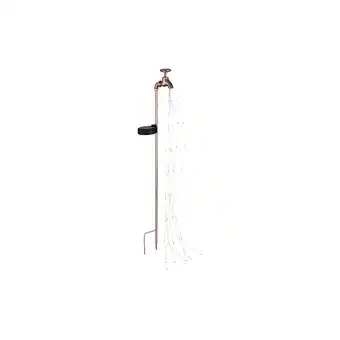 Netto Marken-Discount LED Solarleuchte, Wasserhähne, Erdspieß, gold, H 53 cm Angebot