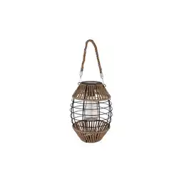 Netto Marken-Discount LED Solarlaterne, Metall Hanf, stehend hängend, H 40,5 cm Angebot