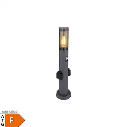Netto Marken-Discount LED Sockelleuchte, Bewegungsmelder, 2x Steckdose, anthrazit H 60 cm Angebot