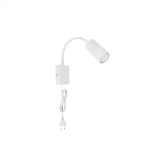 Netto Marken-Discount Wandleuchte, weiß, flexibel verstellbar, Stromkabel, H 44 cm Angebot