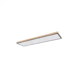 Netto Marken-Discount LED Wohnzimmerleuchte, Holzoptik, opal, L 120cm Angebot