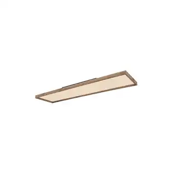 Netto Marken-Discount LED Deckenleuchte, Holz Rahmen, opal braun, CCT, L 120 cm Angebot