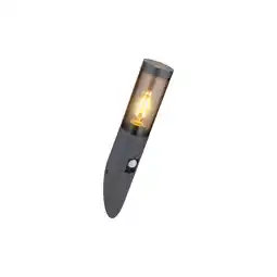 Netto Marken-Discount Wandleuchte, Fackel Design, anthrazit rauch, H 41 cm Angebot