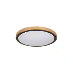 Netto Marken-Discount LED Deckenleuchte, Holz, schwarz, opal, CCT, D 43,7 cm Angebot