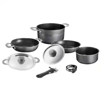 Netto Marken-Discount BRUNNER Camping Koch Geschirr Set Flavor 7+1 22 cm Outdoor Küche Topf Pfanne Alu Angebot
