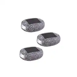 Netto Marken-Discount 3er Set LED Solarleuchte, Stein Design, grau, L 8,5 cm Angebot