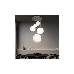 Netto Marken-Discount Hängeleuchte, 5-Flammig, Kugeln, Glas opal, B 50 cm Angebot