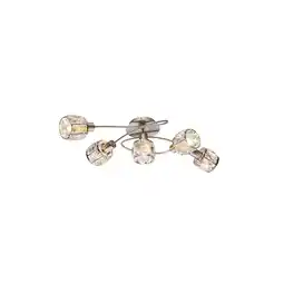 Netto Marken-Discount Deckenleuchte, Glaskristalle klar, Chrom, L 61,4 cm Angebot