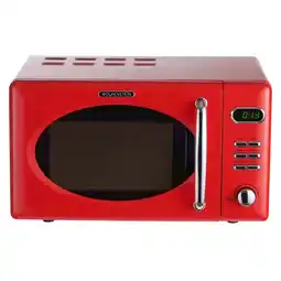 Netto Marken-Discount Wolkenstein MW720 FRW Mikrowelle rot RETRO 700Watt 20l nostalgie Angebot