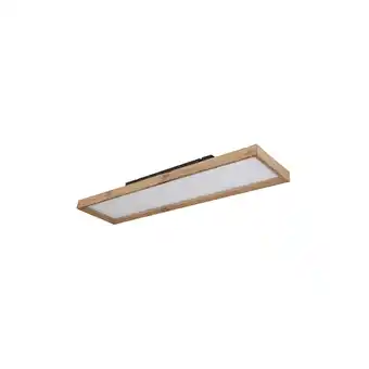 Netto Marken-Discount LED Deckenleuchte, Holzoptik, CCT, Landhaus, opal, L 80cm Angebot