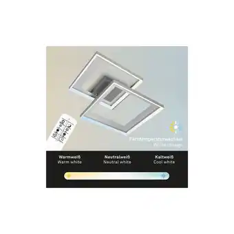 Netto Marken-Discount LED Deckenleuchte, Metall, dimmbar, Timer, CCT, L 56,8 cm Angebot