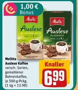 REWE Melitta Auslese Kaffee Angebot