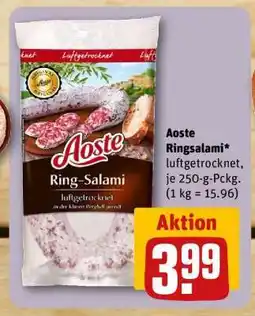 REWE Aoste Ringsalami Angebot