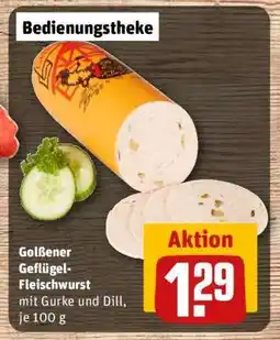 REWE Golßener Geflügel-Fleischwurst Angebot