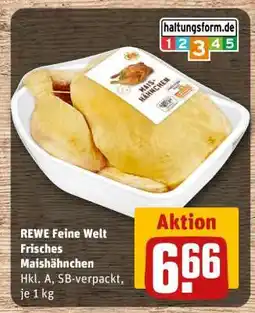 REWE REWE Feine Welt Frisches Maishähnchen Angebot