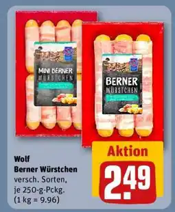 REWE Wolf Berner Würstchen Angebot