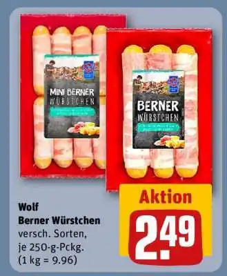 REWE Wolf Berner Würstchen Angebot