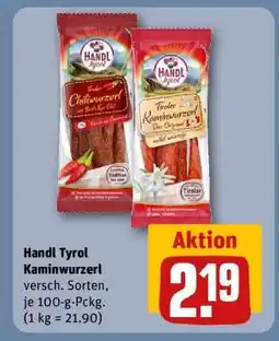 REWE Handl Tyrol Kaminwurzerl Angebot