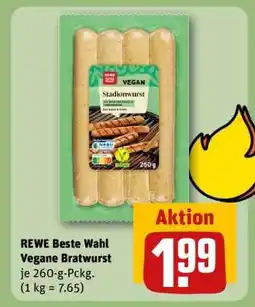 REWE REWE Beste Wahl Vegane Bratwurst Angebot