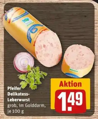 REWE Pfeifer Delikatess-Leberwurst Angebot