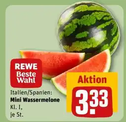 REWE Mini- Wassermelone Angebot
