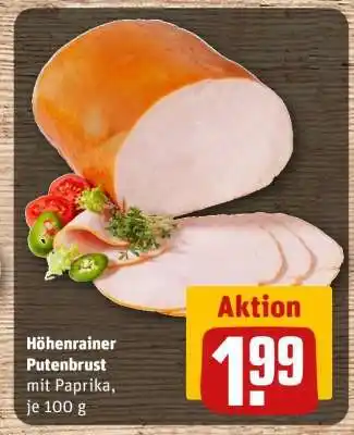 REWE Höhenrainer Putenbrust Angebot