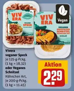 REWE Vivera veganer Speck oder Veganes Schnitzel Angebot