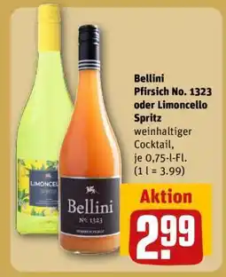 REWE Bellini Pfirsich No. 1323 oder Limoncello Spritz Angebot