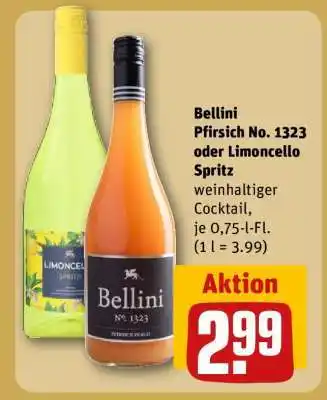 REWE Bellini Pfirsich No. 1323 oder Limoncello Spritz Angebot