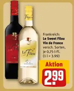REWE LE SWEET FILOU Vin de France Angebot