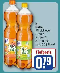 REWE ja! Eistee Angebot