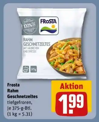 REWE Frosta Rahm Geschnetzeltes Angebot