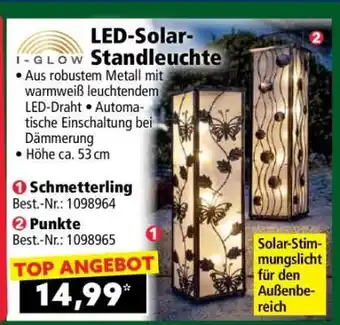Norma LED-Solar- Standleuchte Angebot